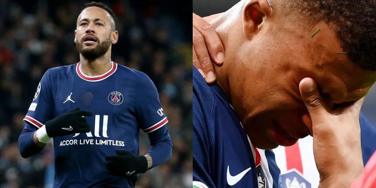 The world champion gives a low blow to Neymar before the Champions League