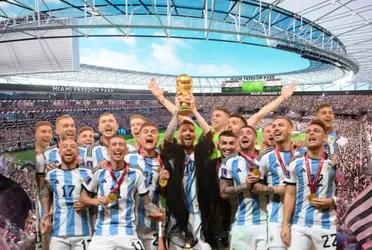 The world champion with Argentina who is close to playing with Lionel Messi