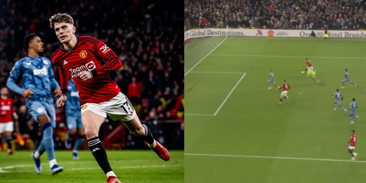 These were Garnacho's goals against Aston Villa