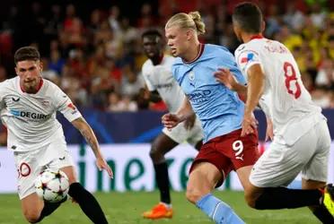 These would be the alignments of Sevilla and Manchester City