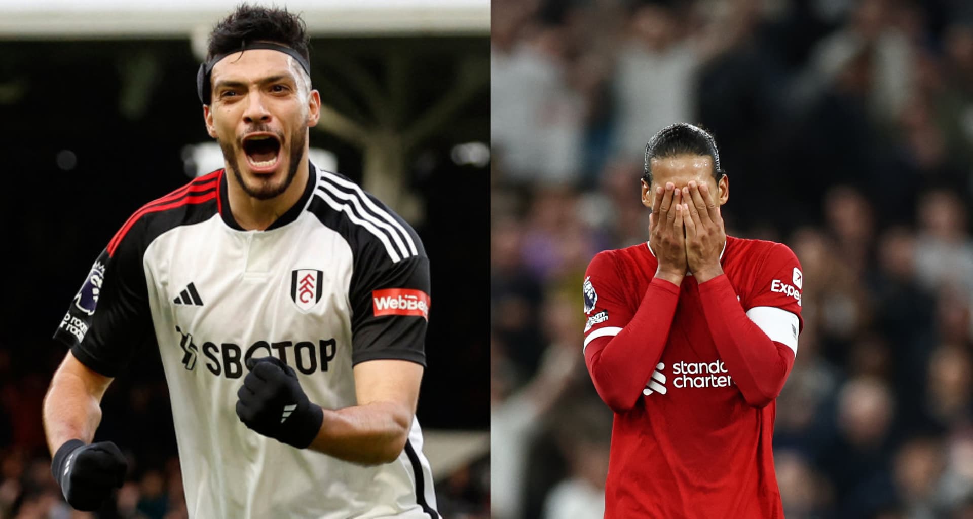 They said Van Dijk was the best defender in the world, his terrible first half that has Liverpool losing to Fulham