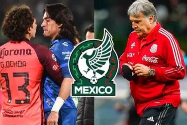 They saw him as the replacement for Guillermo Ochoa, Martino uploaded him to Tri, but now karma comes to him