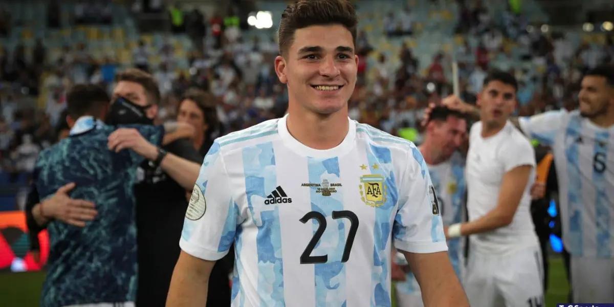 This afternoon, the promising young River Plate player opened the scoring against Ecuador's national soccer team.