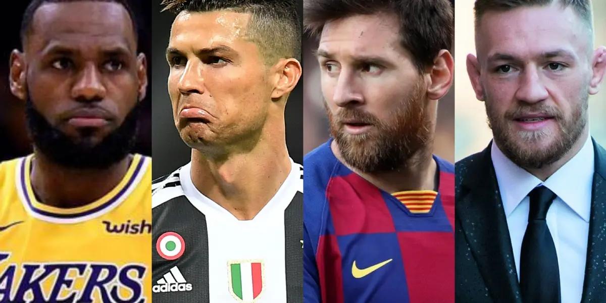 This is the complete list of the professional athletes from all over the world that earned more money recently.