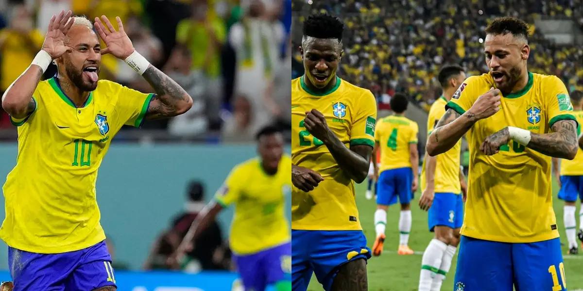 This is the starting lineup for Brazil against Bolivia