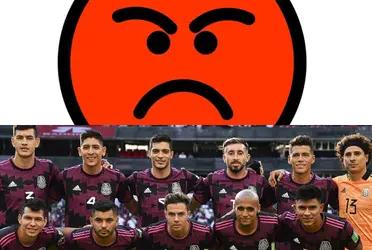 This player was angry at the poor results of the Mexican National Team