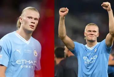 This was how Erling Haaland reacted to winning his first European Super Cup