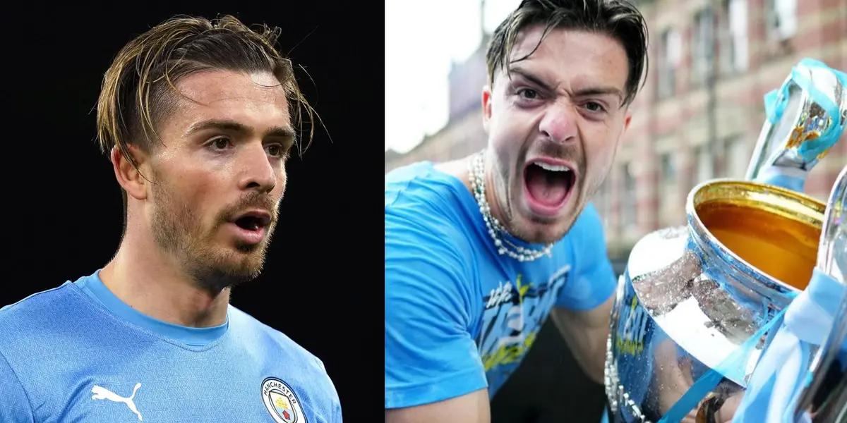 This was Jack Grealish's celebration after winning the Club World Cup