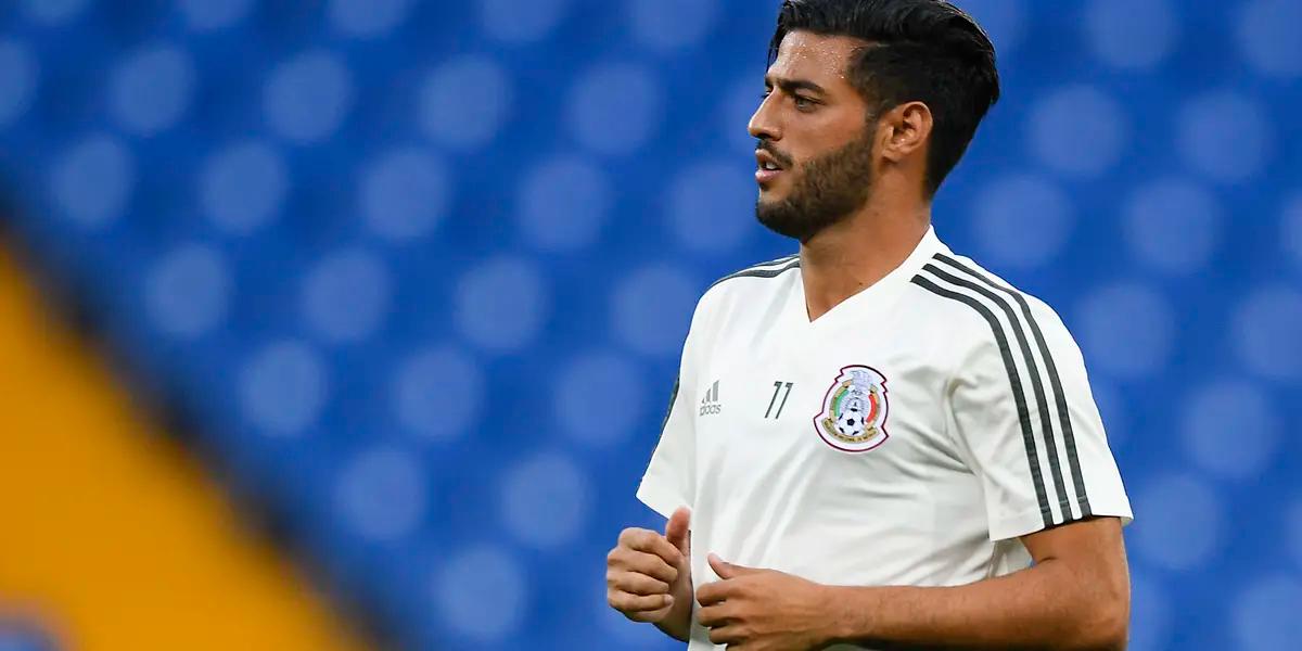Vela hasn't wear El Tri colors since the 2018 FIFA World Cup.