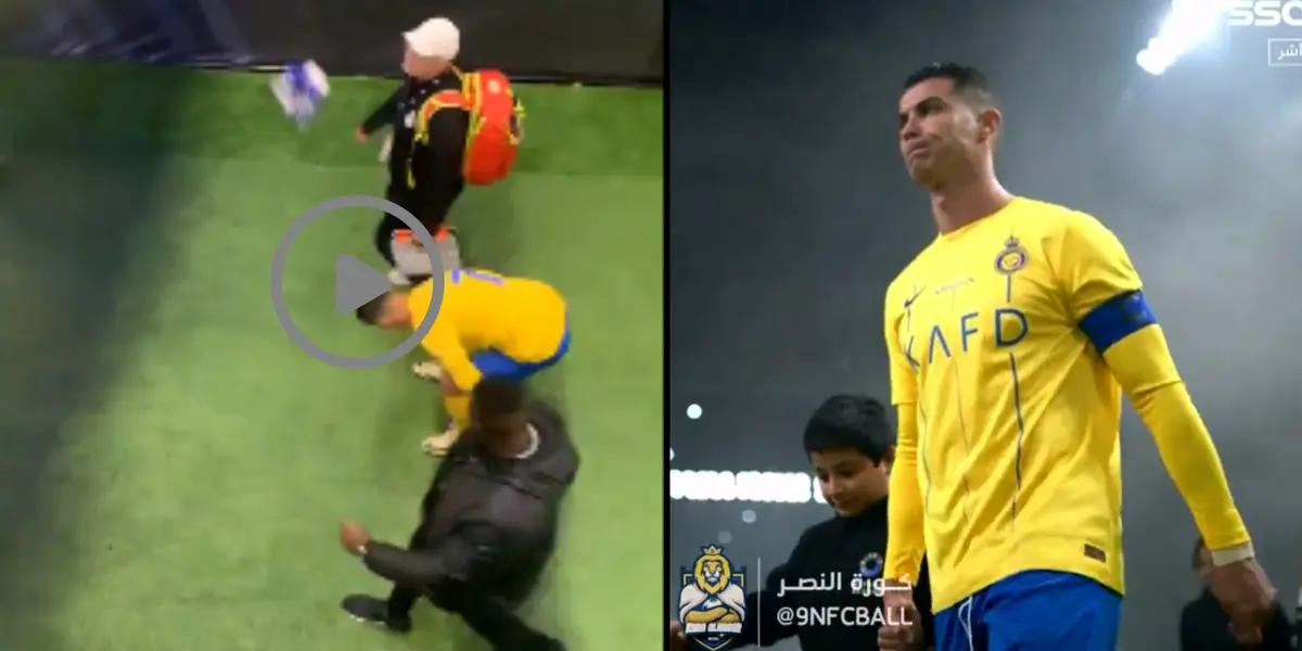 (VIDEO) Cristiano Ronaldo's controversial gesture with an Al Hilal shirt