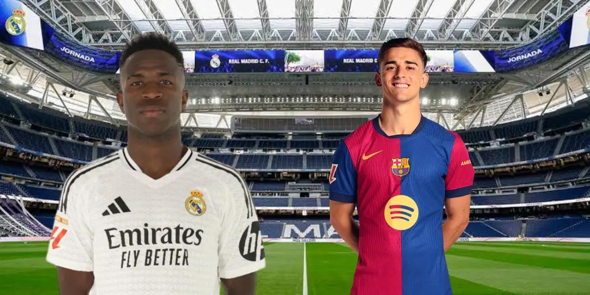 Vini y Gavi en el Bernabéu/FOTO: Barceló.com