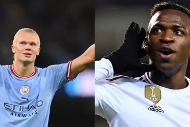 Vinicius Jr gave Erling Haaland a tremendous lesson in the Champions League