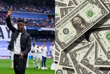 Vinicius Jr is one of the most millionaire footballers today