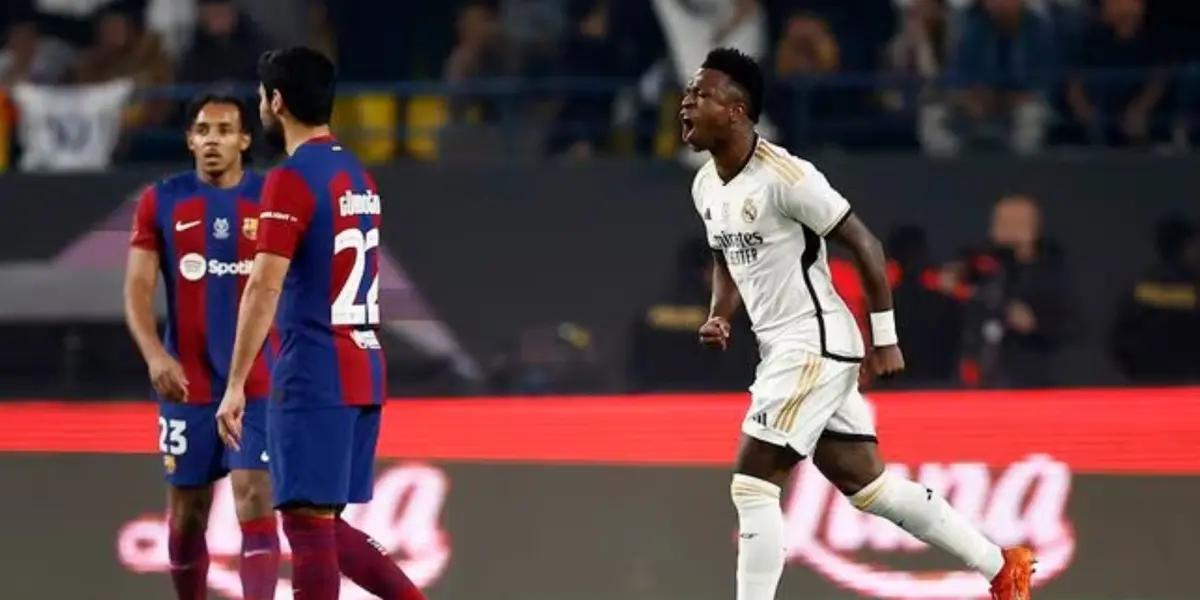 Vinicius Jr. scored a first half hat-trick against FC Barcelona!