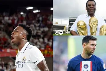 Vinicius says who is the best in history, it is not Messi or Pelé