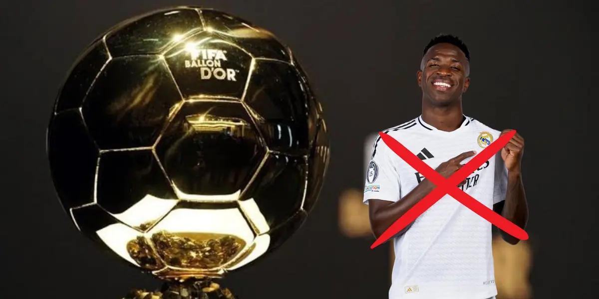 Vinicius y el balón de oro/FOTO: Relevo