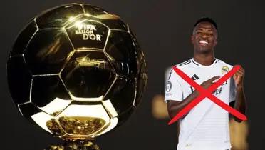 Vinicius y el balón de oro/FOTO: Relevo