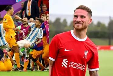 Virgil Van Dijk's unexpected action on seeing Alexis Mac Allister at Liverpool FC