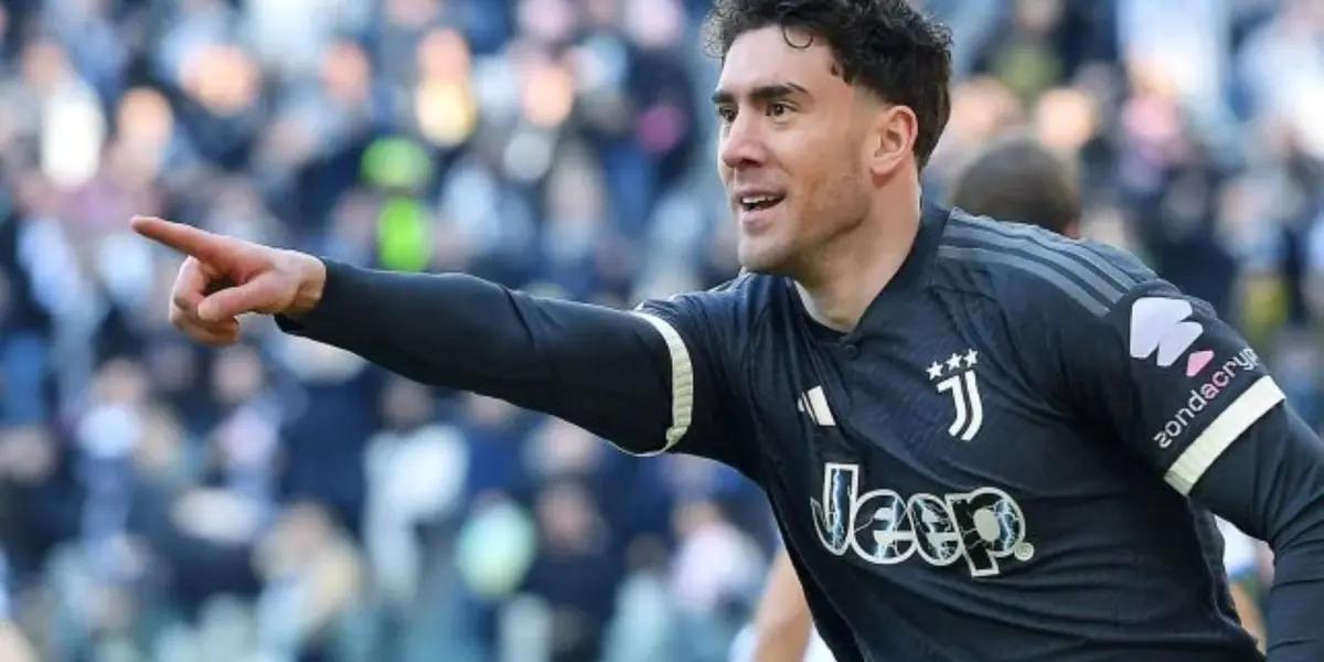 Vlahovic opened the scoring in Turin. Photo: Juventus