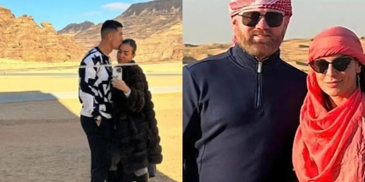 Wayne Rooney copied Cristiano Ronaldo and had a luxury desert trip with his wife Coleen.