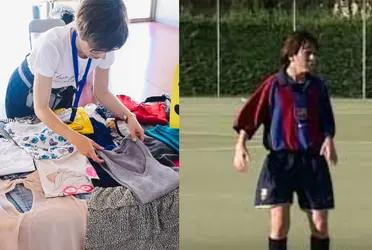 What does the player currently do compared to Lionel Messi?