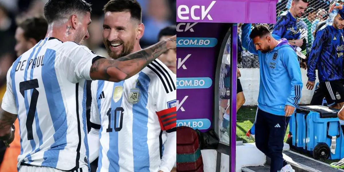 What Lionel Messi did to be with his teammates on the bench is revealed