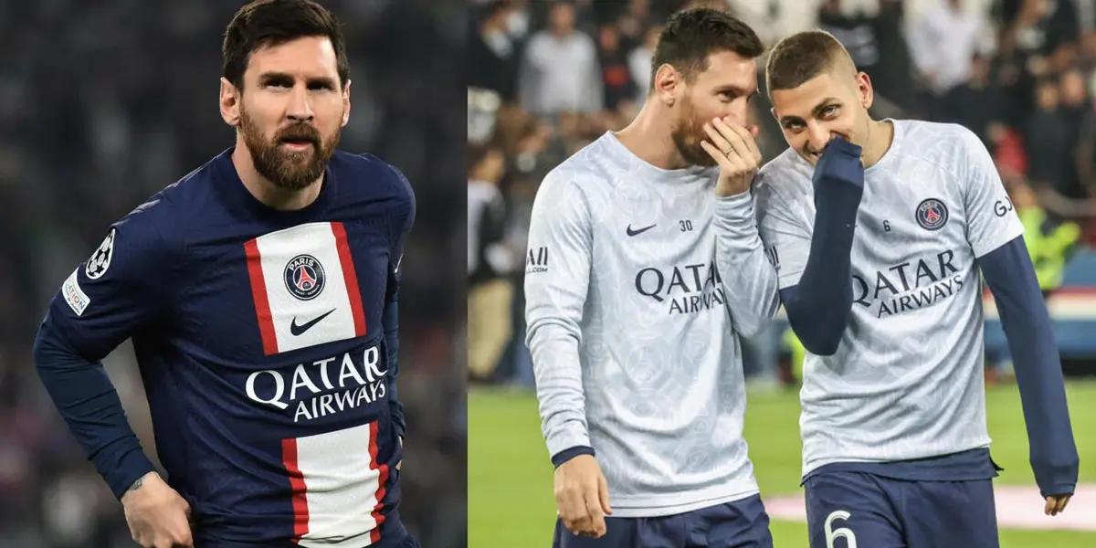 What Lionel Messi says after seeing that Verratti is leaving PSG