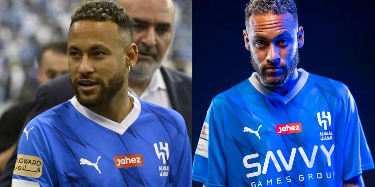 What Neymar did when he saw a strong foul in his new club's game in Saudi Arabia