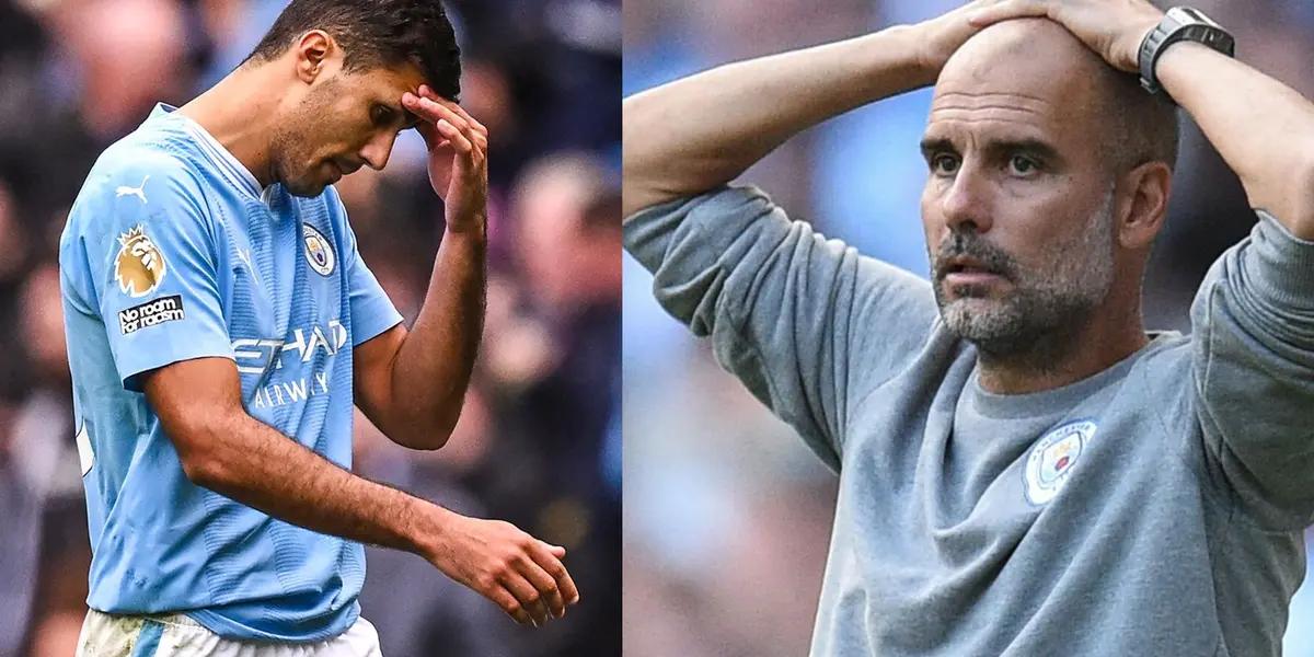 What the Manchester City coach says after the expulsion of his best midfielder