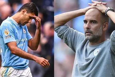 What the Manchester City coach says after the expulsion of his best midfielder