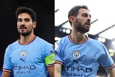 What the Portuguese footballer does when he sees his good friend leaving Manchester City