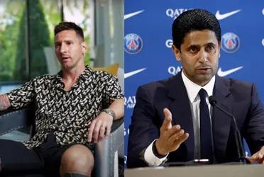 What the PSG president said regarding Messi's recent comments