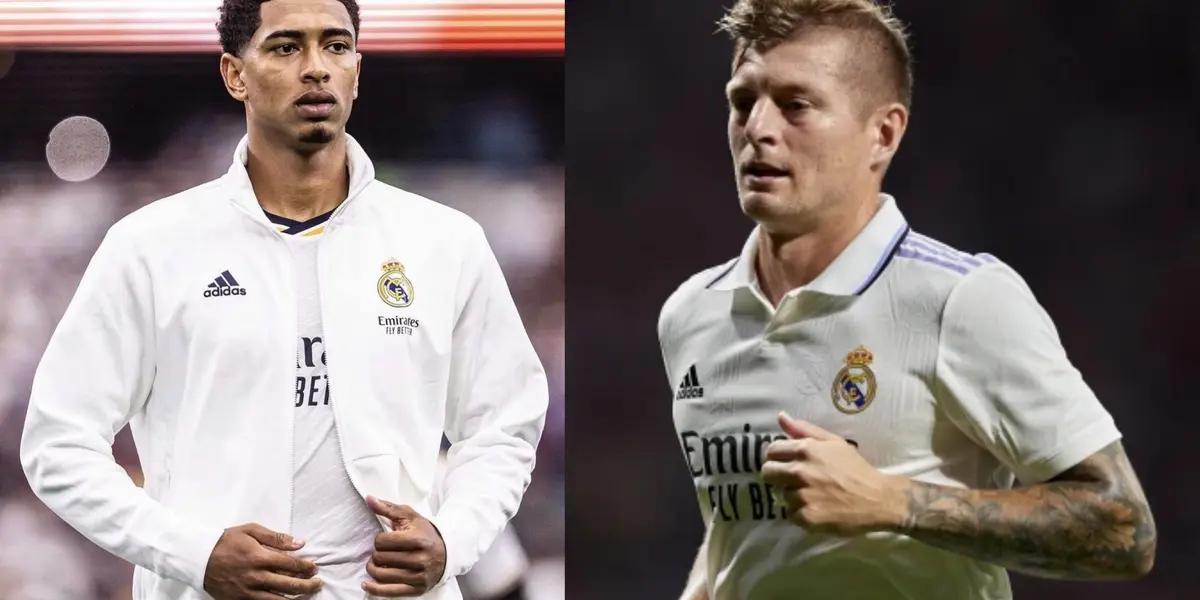 What Toni Kroos does when he sees that Bellingham could take away his starting position