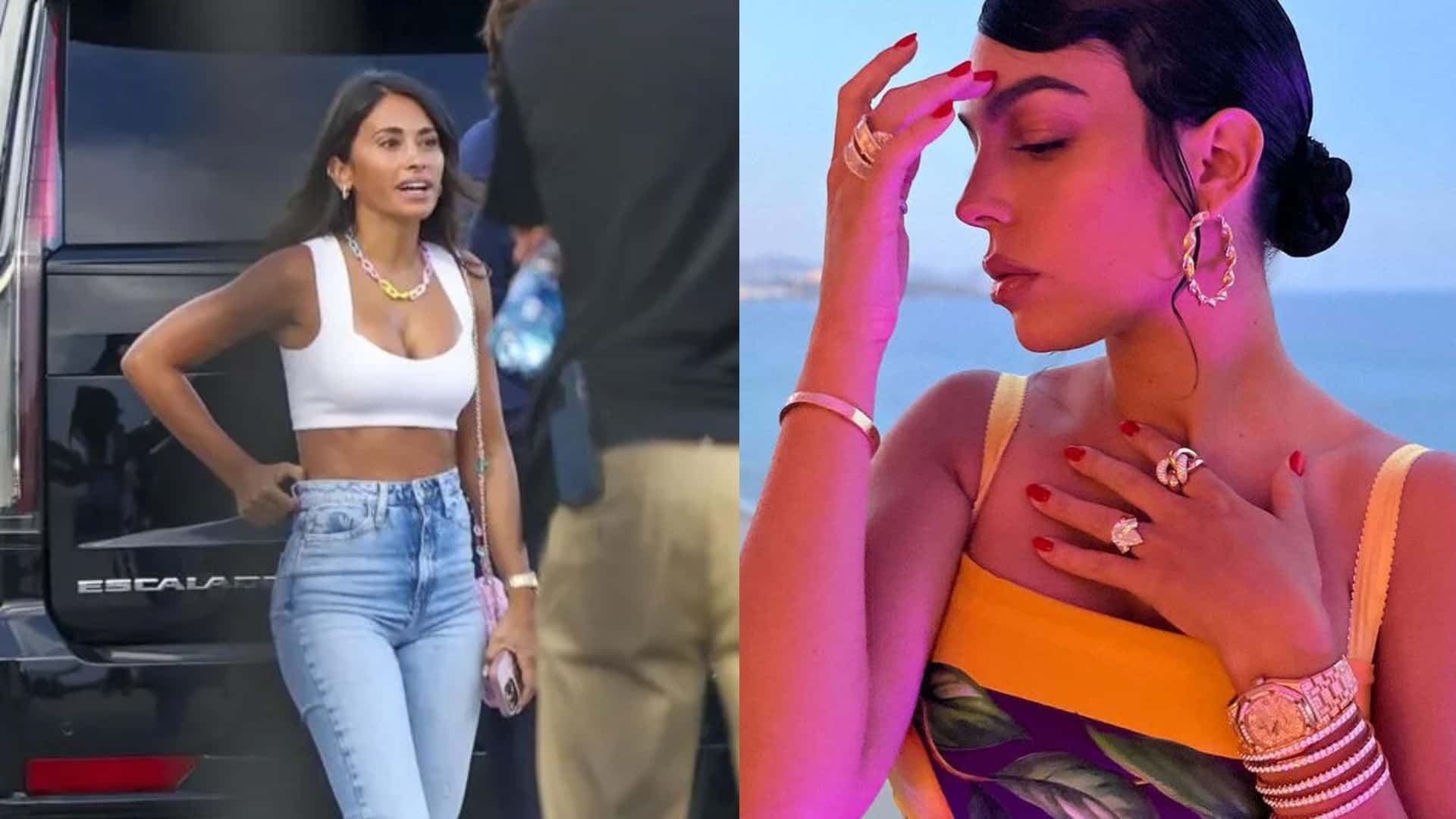 While Antonela wore an outfit worth 6 thousand euros, Georgina's diamond watch