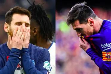 While at FC Barcelona they daydream about the return of Lionel Messi, the PSG fans had another gesture of disapproval against him