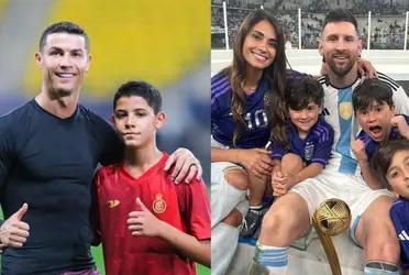 While Cristiano bought his son an iPhone, Messi's lesson to Ciro, Thiago and Matteo