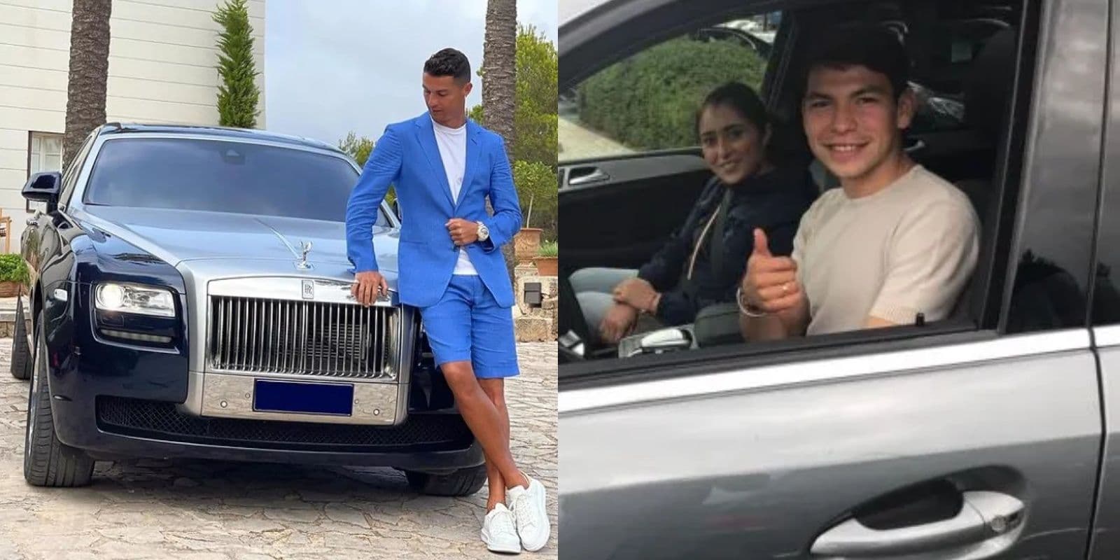 While Cristiano Ronaldo received a Rolls-Royce for Christmas, Hirving Lozano has a classic European car