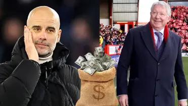While Guardiola has earned more than 200 million at City, what Ferguson earned at Manchester United. The two winningest managers the two Man