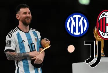 While he is with the National Team, the captain of Argentina would be tempted from Serie A