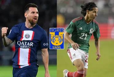 While Lionel Messi signed a 41 million dollar contract with Paris, Lainez and the salary he will have at Tigres