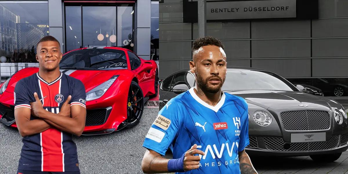 While Mbappe has a 600 thousand Ferrari, what Neymar Jr drives in Saudi Arabia