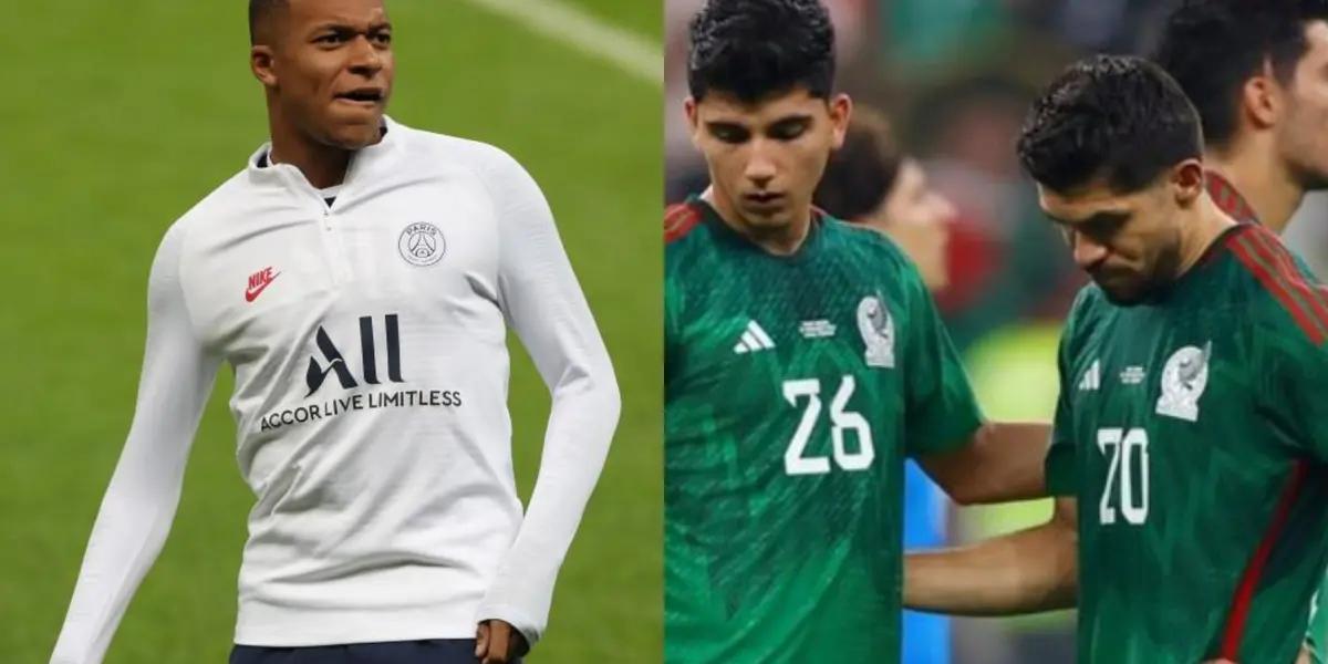 While Mbappe is already reporting with PSG, El Tri's Mbappé is still on vacation and is overweight