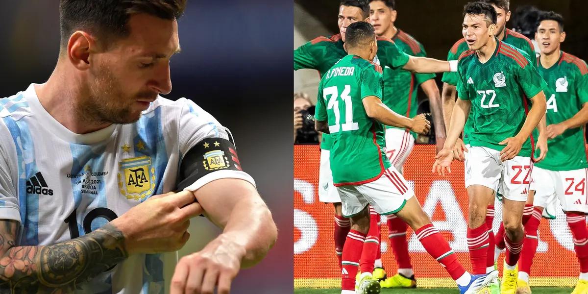 While Messi, being the best in the world, takes a step aside, the Mexican national team player who does not want to go