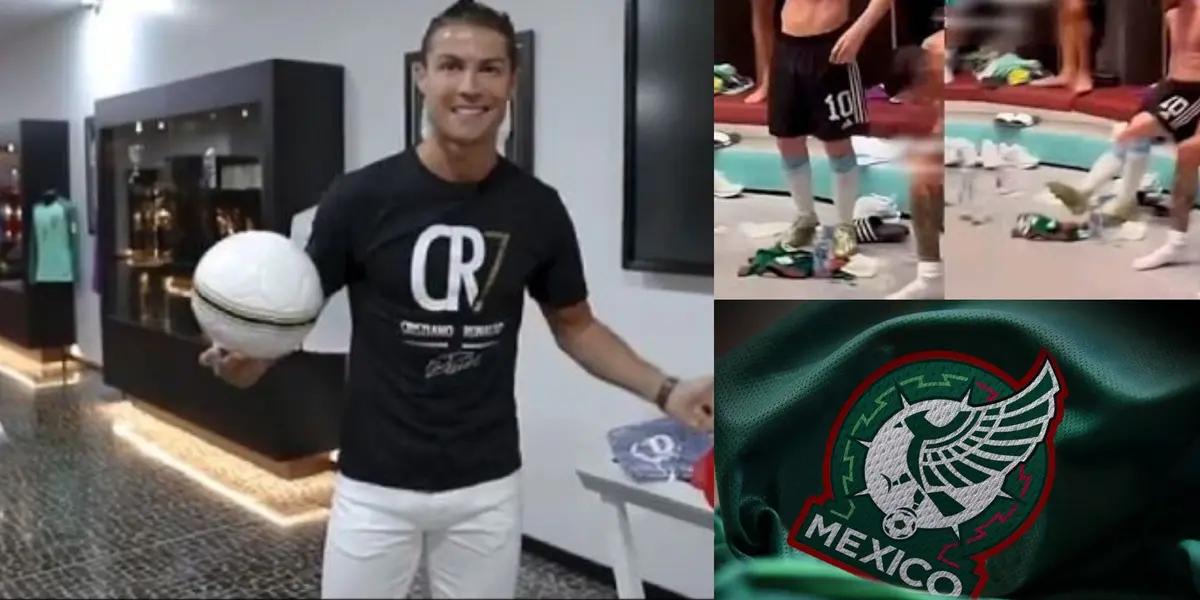 While Messi showed no mercy and stepped on Mexico's jersey, Cristiano and what he did in his museum to honor Mexico