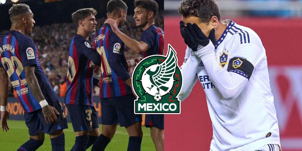 While Mexican fans ask for Chicharito's return, Mexican striker already signed with FC Barcelona