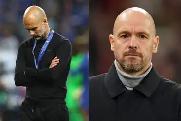 While Ten Hag had great words for Pep Guardiola, the Manchester City coach's message