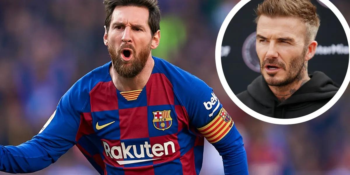 While the rumors about a possible move of the Argentine to the MLS exploded, Beckham left a message to his friend that almost everyone saw.