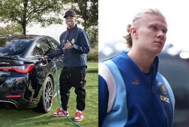 While Vinicius has a luxury car, the great accessory acquired by Haaland