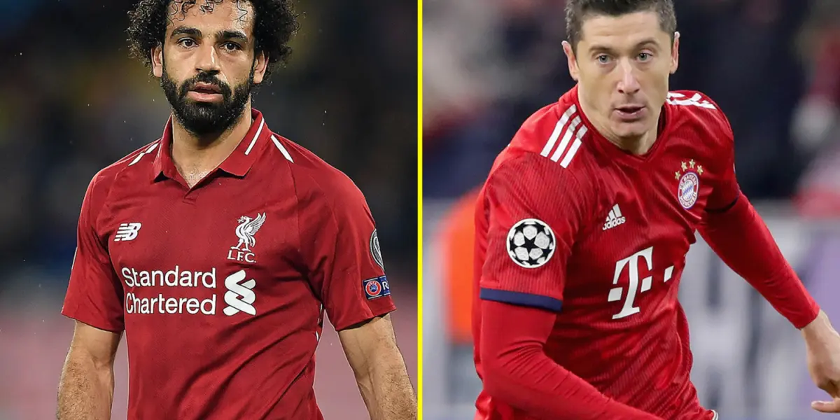 Who has the better number and is best in Europe this season between Robert Lewandoski and Mohamed Salah? Let's see their numbers.