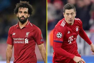 Who has the better number and is best in Europe this season between Robert Lewandoski and Mohamed Salah? Let's see their numbers.